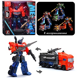 Робот трансформирующийся в грузовую машину с пушкой, в коробке 908-5B