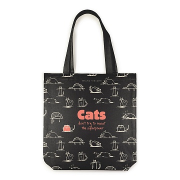 Сумка-шоппер "Toon town. Cats" черная 34х36см 16-004-02/31