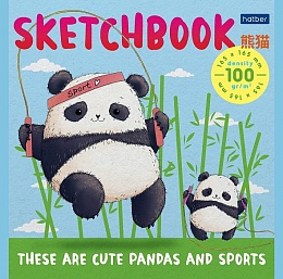Скетчбук 40л А5ф 165х165мм  -Плюшевые панды- 087495