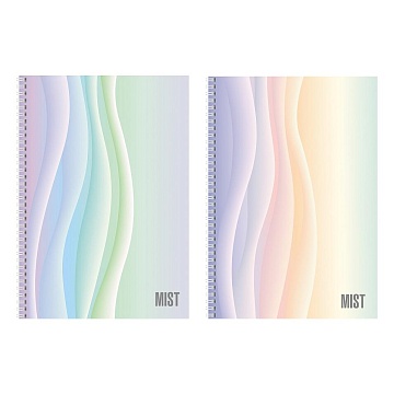 Тетрадь 96л А4ф клетка перфорация на отрыв 60-65г/кв.м на гребне  -Mist- 090096