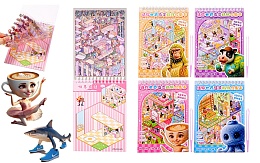 Наклейки РУМБОКС ИТАЛ.МЕМ, 13*19см, 8 листов с локациями и с наклейками, пинцет в комплекте M-20673