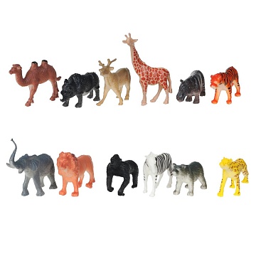 Набор животных "Животные Африки" 12шт 401292