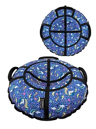 Тюбинг X-Match Синий 100см 582592