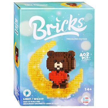 Конструктор мишка на луне 402дет W2239