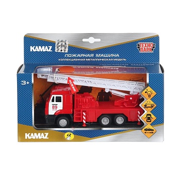 Машина металл свет-звук KAMAZ 65115 ПОЖАРНАЯ МАШИНА 18 см, двери 401938