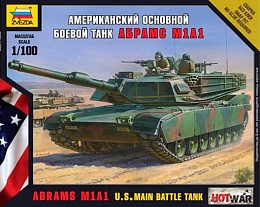7405 Американский основной боевой танк Абрамс А1М1 1/100
