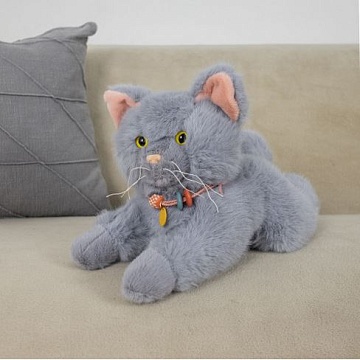 Мягкая игрушка Кот серый 35см JX603521801GR