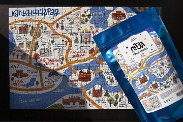 Пазл " Карта Калининграда" 204 детали