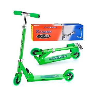 Самокат 2-х кол., зеленый, колёса PVC/90 мм., ABEC 7 U038150Y