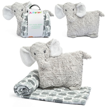 Мягкая игрушка "Слон" с пледом 00-6835