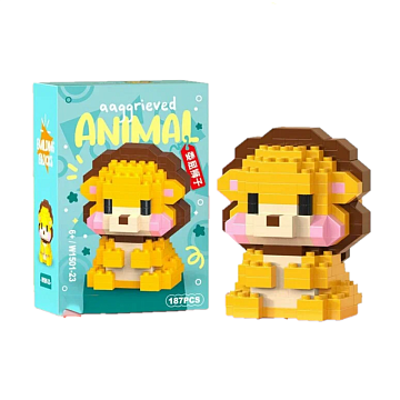 Конструктор Лев (187 дет.) в коробке W1501-23