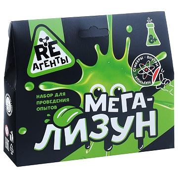 Научно-познавательный набор "Мега-Лизун", зеленый, модели «Re-Агенты» EX005T