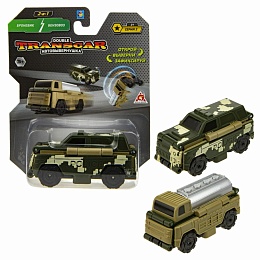 Transcar Double: Броневик – Бензовоз, 8 см, блистер Т20711