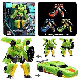 Робот трансформирующийся в спорткар, в коробке 908-13B