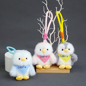 Брелок мягкий "Пингвинчик в платочке" 