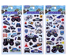 Наклейки декоративные ПОЛИЦИЯ, 9.5*19.5 см M-20424