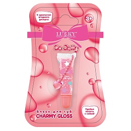 Lukky Charmy Gloss,сверкающий блеск для губ, браслетик с подвеской Т27240