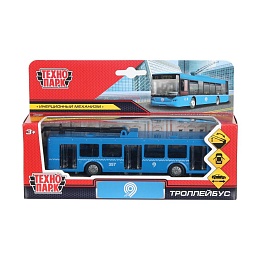 Машина металл МЕТРОПОЛИТЕН ТРОЛЛЕЙБУС 16,5 см, двери, инерц 401940