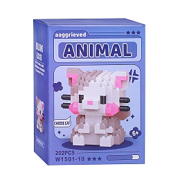 Конструктор Кошка (202 дет.) в коробке W1501-10