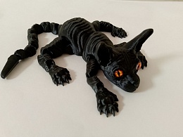 Кот Сфинкс 3д большой игрушка 30см в асс.
