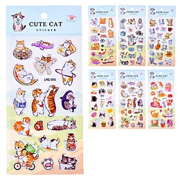 Наклейки декоративные КОТИКИ, 10*22 см M-8568