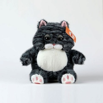 Мягкая игрушка "Кот" серый, 26см DL702626103GR
