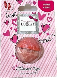 Блеск для губ Lukky. Diamond Lips 2 в 1 конфетно-розовый/бледно-розовый Т25689