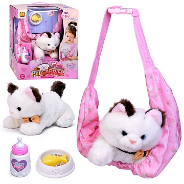 Игровой набор "Кошечка" с переноской и аксессуарами, в коробке 933-91E