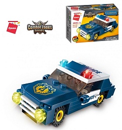 Конструктор Qman Police Car First Mission 1801-1. (Combat Zones. Серия Air-Cushion) 49 деталей.