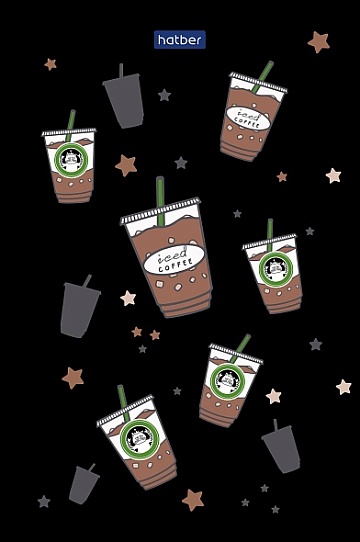 Блокнот 40л А6ф 80г/кв.м клетка  -Coffee Story- 093607