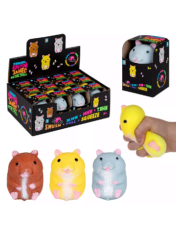 Крутой замес хомяк 3цв.в асс. 7,5*5,5см Т24578