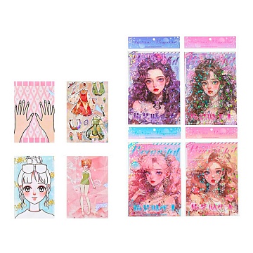 Альбом с наклейками НАРЯДИ КУКЛУ+МАНИКЮР, 24.5*17см, 17 листов M-20633