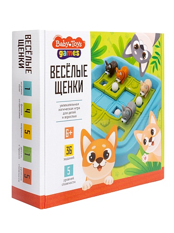 Игра настольная "Веселые щенки" Baby Toys 70042