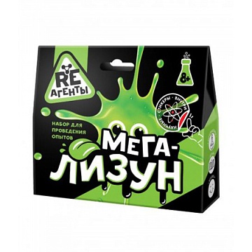 Научно-познавательный набор "Мега-Лизун", зеленый, модели «Re-Агенты» EX005T