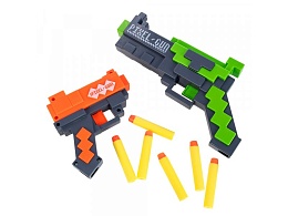 Набор игрушечного оружия: Пистолеты с мягкими стрелами Пиксель 828-3