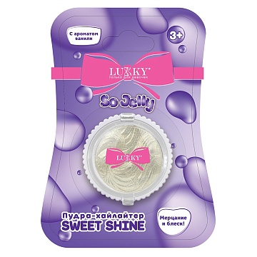 Lukky Sweet Shine, сияющий хайлайтер-пудра для лица и тела Т27260