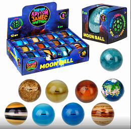 Крутой замес, Moon Ball планеты, 6 см, 4 цвета Т26275