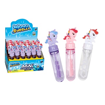 Мыльные пузыри "Единорог" колба с фиг. крышкой, 38 мл Т23113