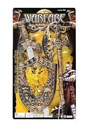 Набор рыцаря меч, щит и топор бронза 818A-14