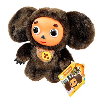 Мягкая игрушка "Чебурашка" 17см, муз чип, в пакете 380503