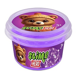 Slime с товарным знаком Slime, HERO Мишка фиолетовый SLM409