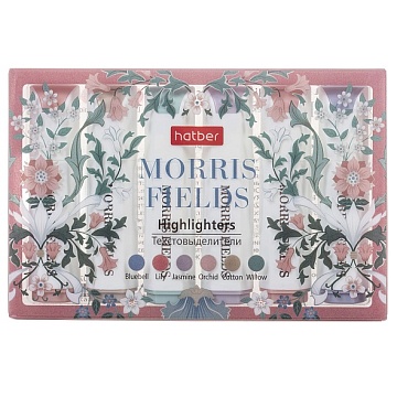 Набор текстовыделителей Morris Fields 6 цветов, в пластиковом кейсе 075235