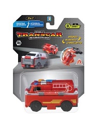 Transcar Double: Пожарный автомобиль - Траспортная полиция, 8 см, блистер Т21869