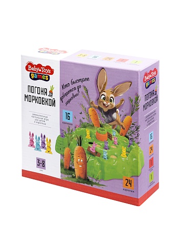 Игра настольная «Погоня за морковкой» Baby toys 70046