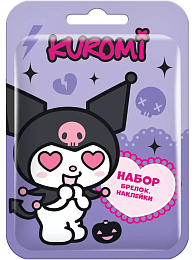 KUROMI Брелок и наклейки в флоупаке 6/16 УТ61876 УТ69240