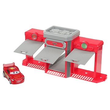 Игрушка пластик ворота+1 машинка, тачки 403545