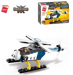 Конструктор Qman Helicopter Hawk 1801-3. (Combat Zones. Серия Air-Cushion) 48 деталей