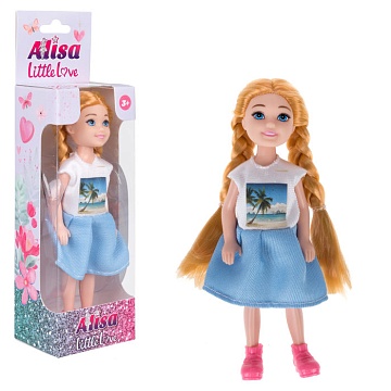Кукла "Alisa Little Love" в летнем платье 15,2 см Т24365