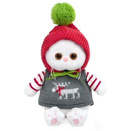 Ли-Ли BABY в жилете и шапочке с помпоном LB-156