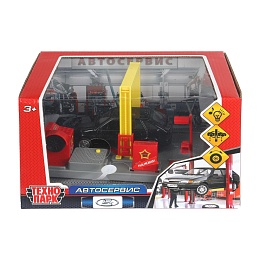 Игрушка пластик свет-звук автосервис 21 см, 2114-12-bk , красный 404341